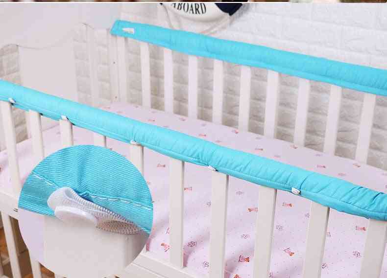 Plain Crib Bumper, Thickened Baby Bedside Protective Bar