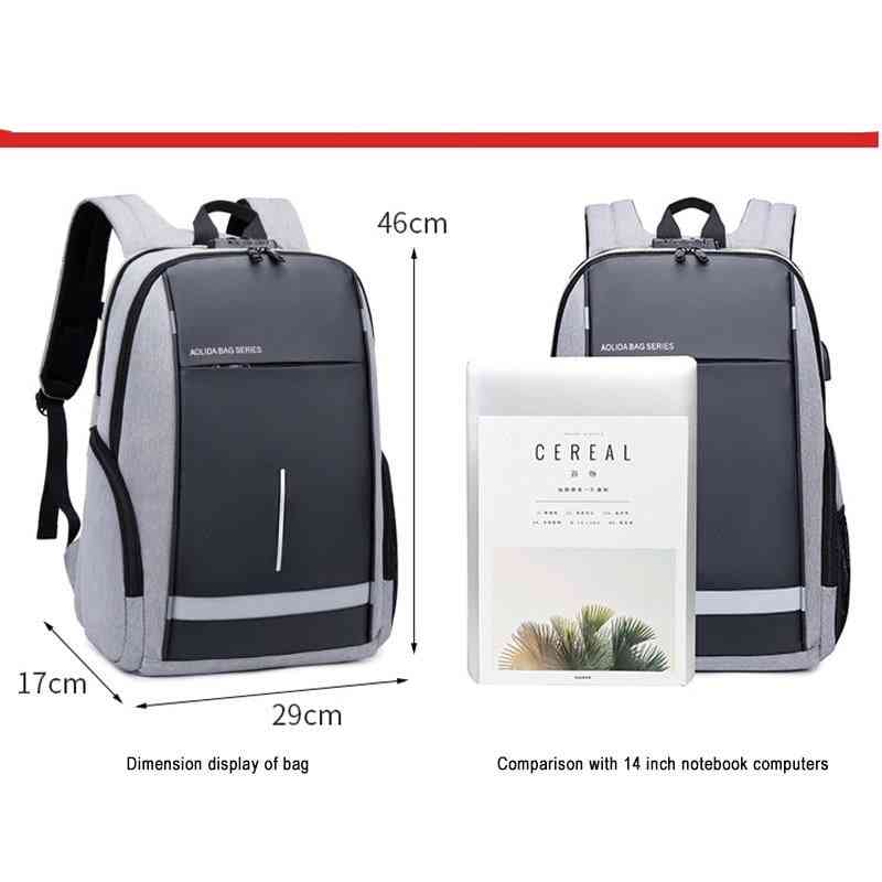 Men's Casual Usb Business Computer Backpack