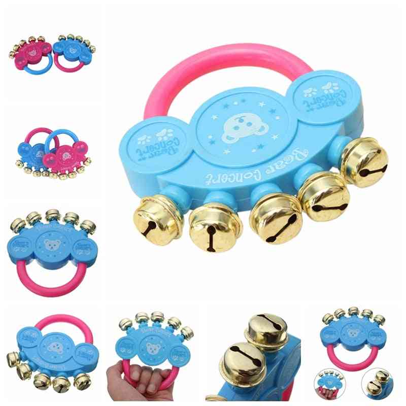 Baby Spaß kleine laute Glocke Baby Ball Rasseln Spielzeug - entwickeln Baby Intelligenz Greifspielzeug, Handbell Rassel Spielzeug für Baby -