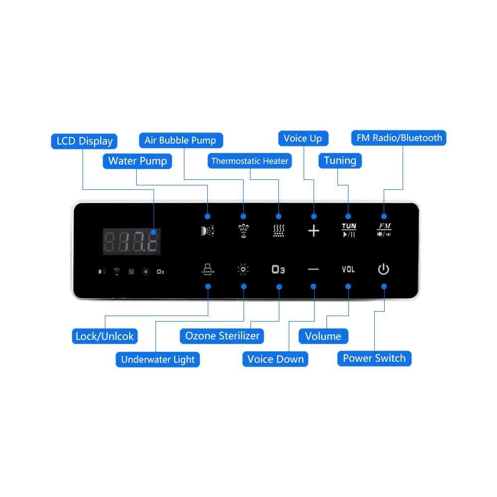 Digital Control Panel, With Lcd Touch Screen- Spa Combo Air Bubble Pump