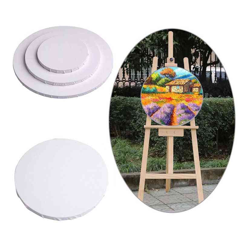 Cotton Round Canvas Panel, For Oil Painting