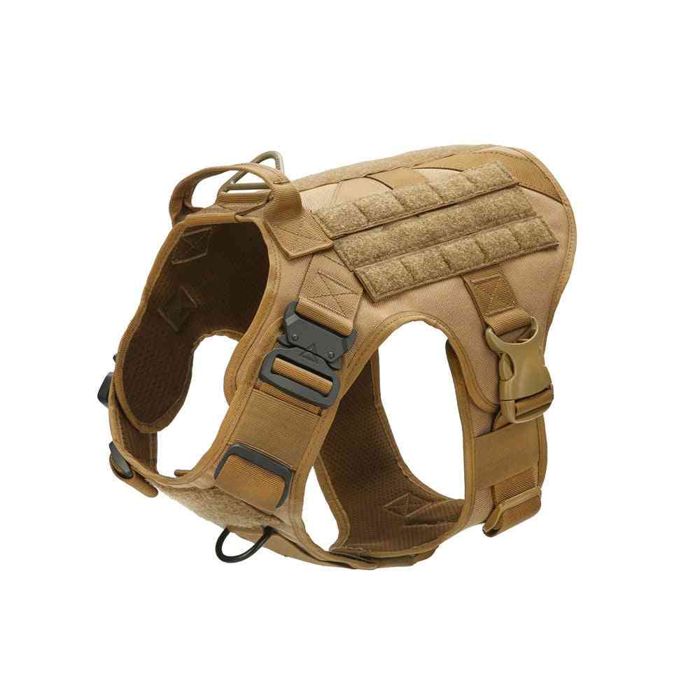 Tactical Water Resistant Dog Vest With Adjustable Leash-training Hunting Molle