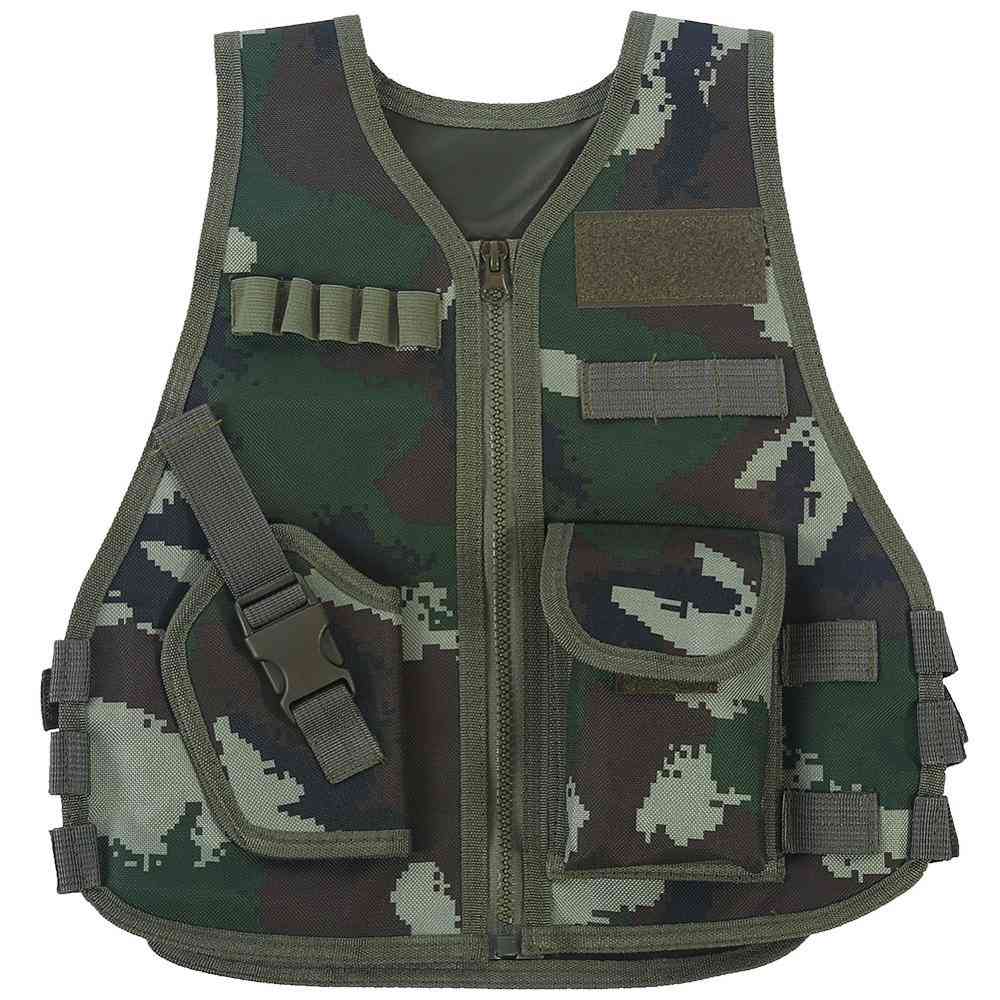 Väst för stridsstil för barn - kamouflagejaktkläder