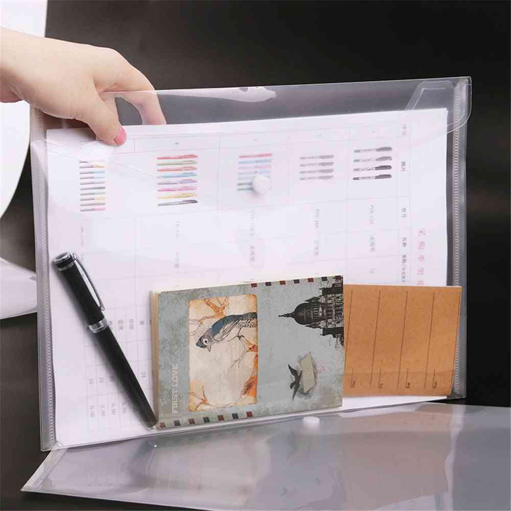 Envelope Shape Folder With Snap Button For A4 Size Documents