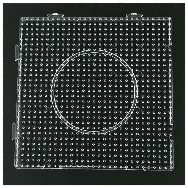 Panneaux perforés transparents de forme carrée pour perles perler (145x145mm)