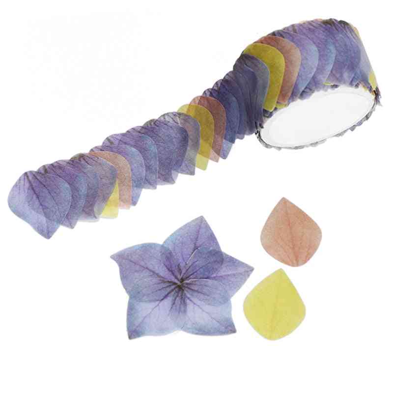 Sticky Paper Flower Petals Design-washi Tape