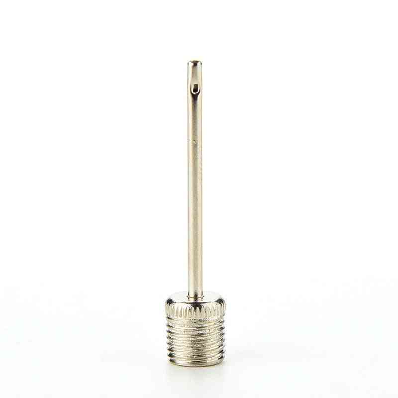 Ball Pump Needle For Football Soccer Inflatable Air Valve Adaptor Stainless Steel Standard