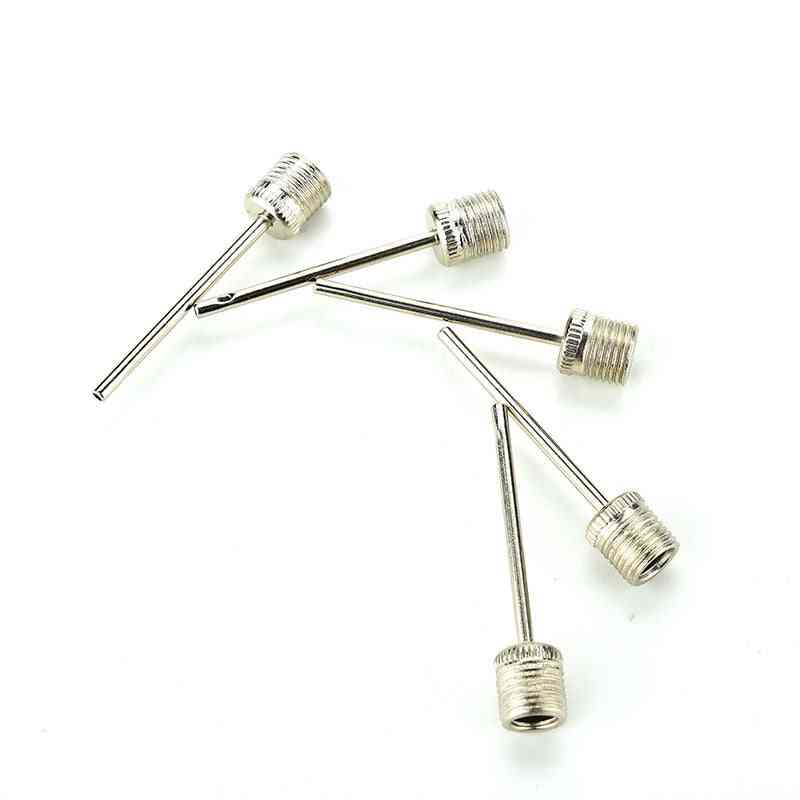 Ball Pump Needle For Football Soccer Inflatable Air Valve Adaptor Stainless Steel Standard
