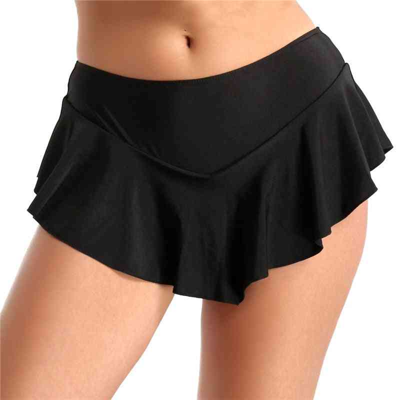 Kvinder elastisk tennis nederdel med shorts figur fodpaneler - mini dans korte nederdele, badminton gymnastik kostume til piger