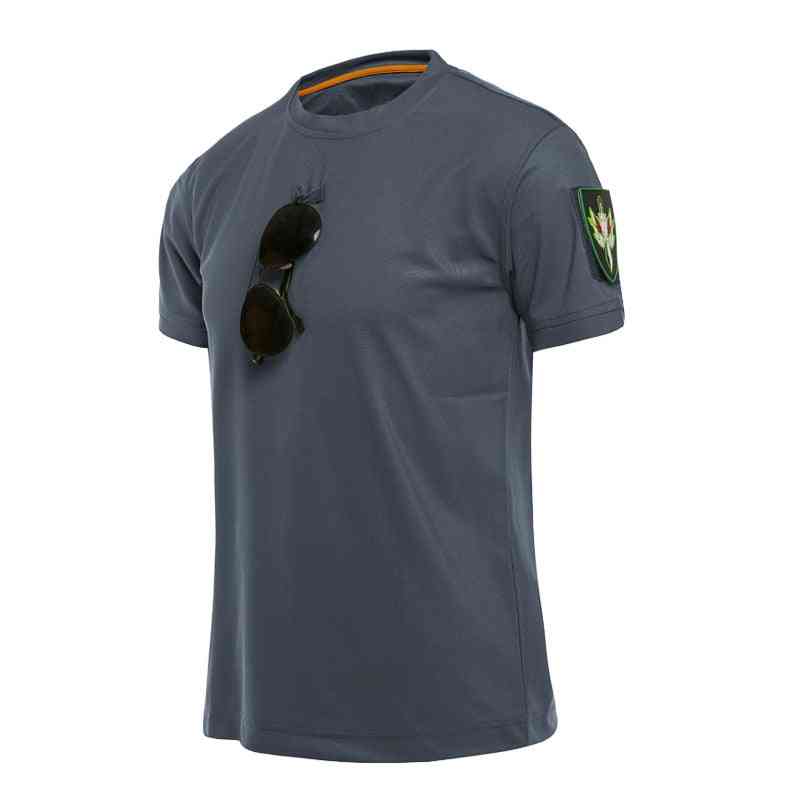 Outdoor Sport Men Tactical T-shirts, Military Hiking Tee Shirt