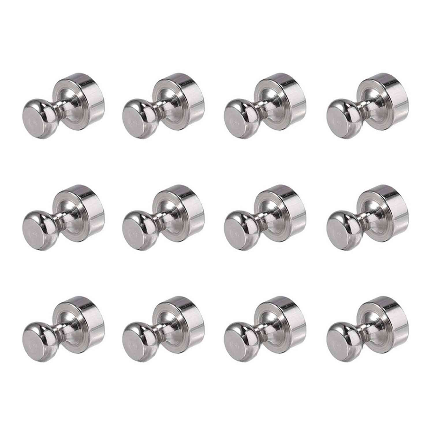 Metal Magnetic Push Pins For Refrigerator/whiteboard/map/calendar/home/ Office/ School Supplies