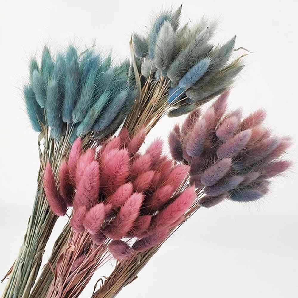 Gradient Natural Dried Flowers Bouquet, Wedding Home Easter Decorations