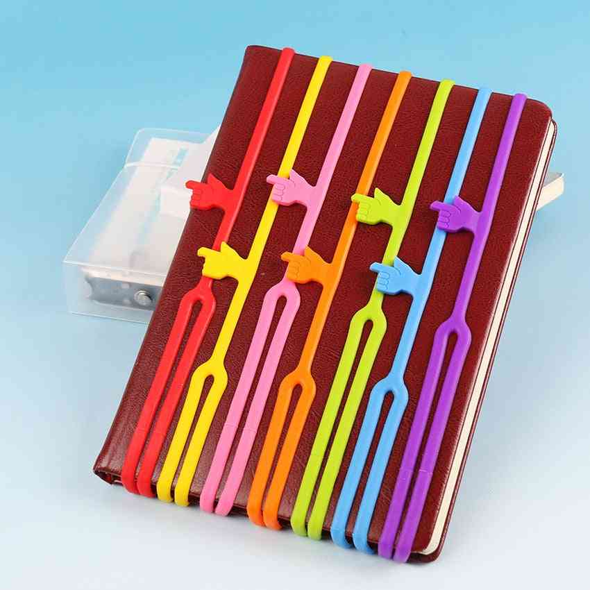 Unique And Novel Cute Silicone Finger Pointing Bookmark