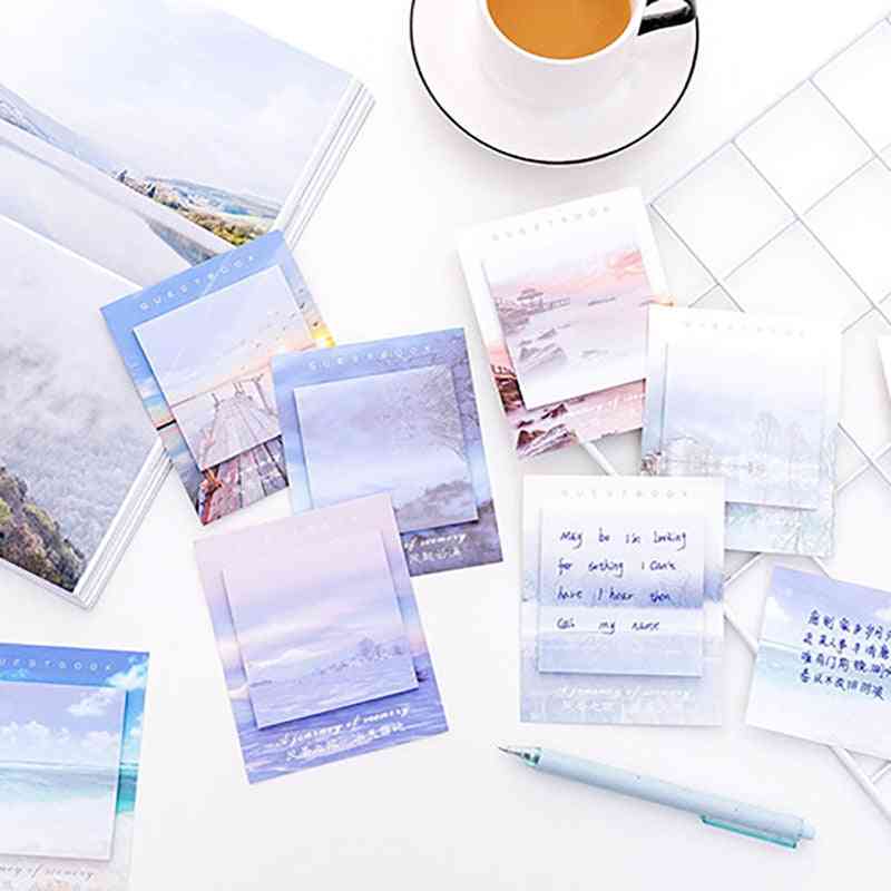 Landscape Series Cute Memo Pad, Sticky Notes