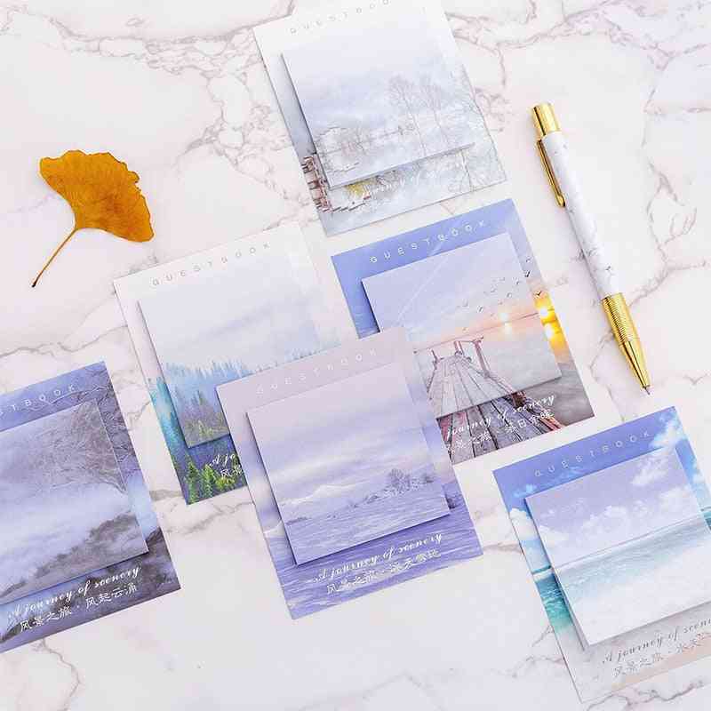 Landscape Series Cute Memo Pad, Sticky Notes