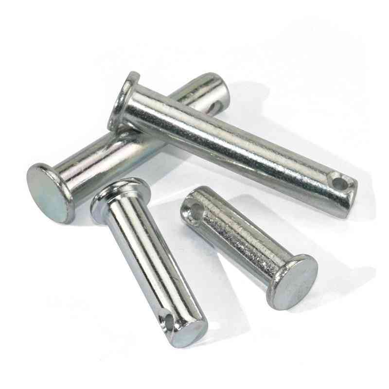 M8/m10/m12 Clevis Pins, Carbon Steel Zinc Plated Shaft Flat Head