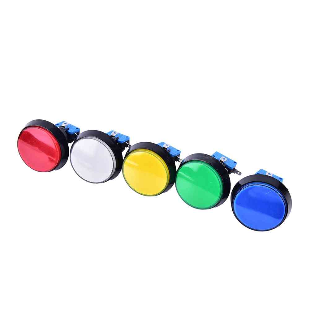 Arcade Button 60mm, Led Light Lamp Big Round