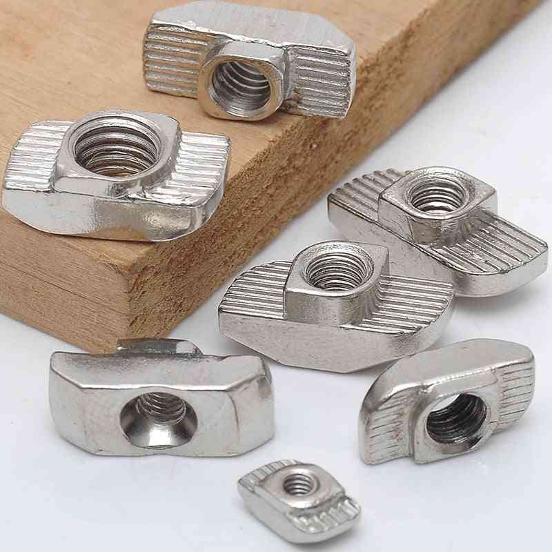 T Nut Hammer Head Sliding, Carbon Steel Slot, Fasteners/3030/4040 Series Aluminum Profile