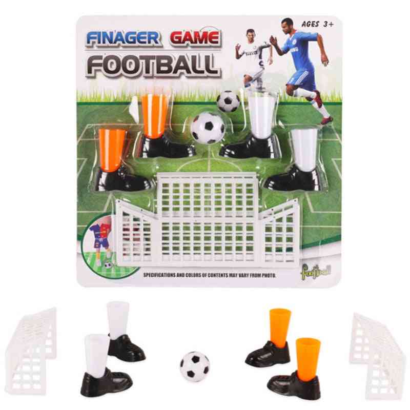 Joc de fotbal cu degetul - mingi de fotbal cu degetul jocul jucăriilor set cu două obiective pentru fanii clubului cadouri de petrecere pentru copii