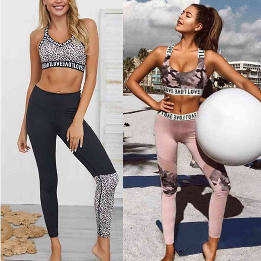 Stretchy Workout Set-padded Bra And High Waist Sport Legging