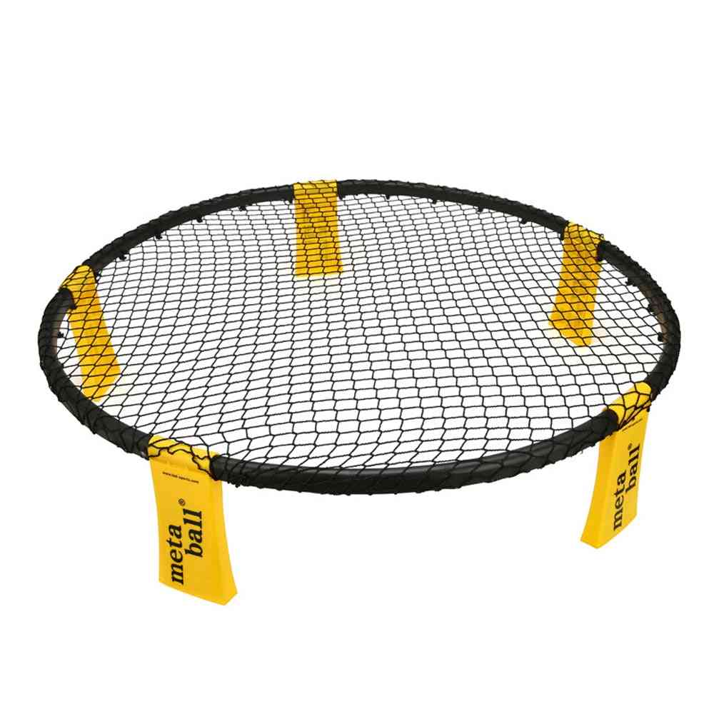Mini-spel för volleybollspikboll, spikeball-träningsutrustning utomhus med 3 bollar (1 nät med 3 bollar)