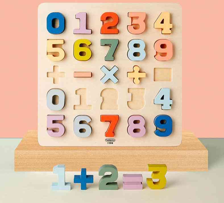 Dojenček montessori matematika, poučna ujemajoča se številka 5 v 1 ribolovnega števila