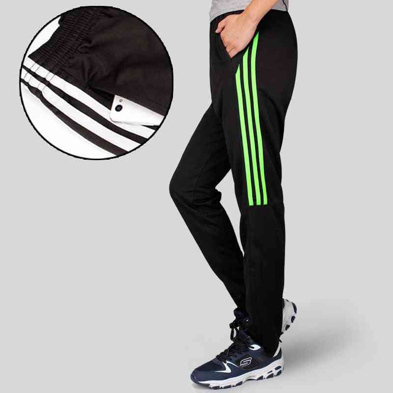 Men's Athletic Pant, Soccer Training Running Pants With Zipper Cycling