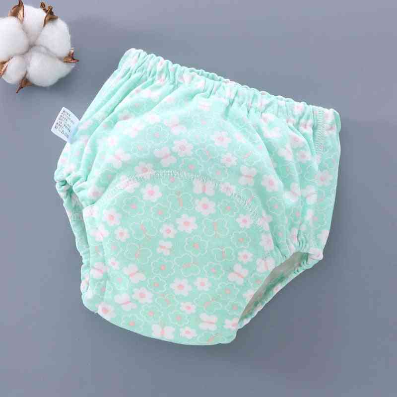 6-slojne vodoodporne otroške bombažne hlače za večkratno uporabo, kratke hlače za dojenčke, plenice iz spodnjega perila