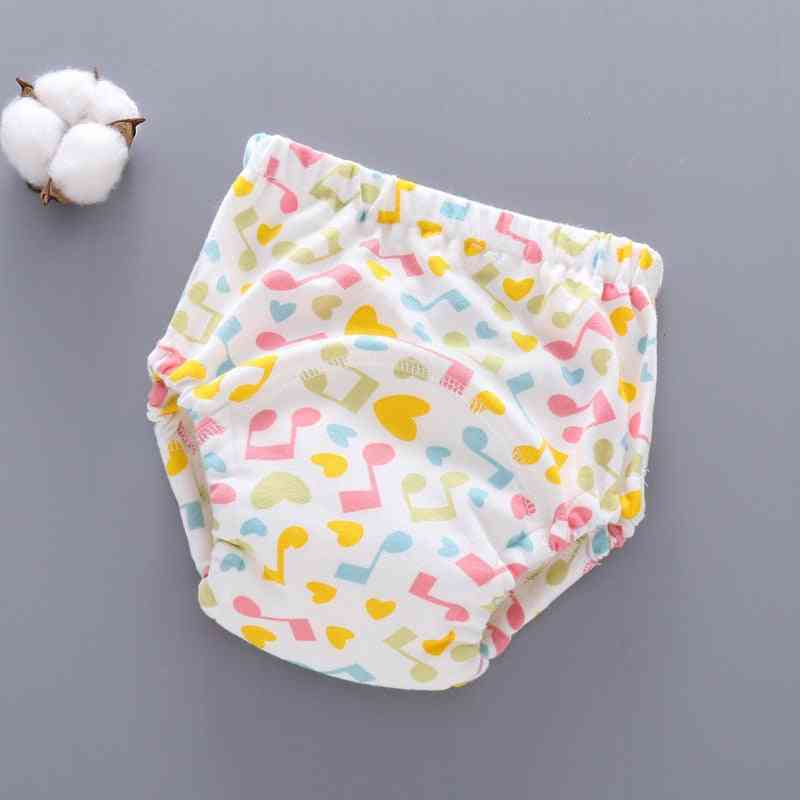 6-slojne vodoodporne otroške bombažne hlače za večkratno uporabo, kratke hlače za dojenčke, plenice iz spodnjega perila