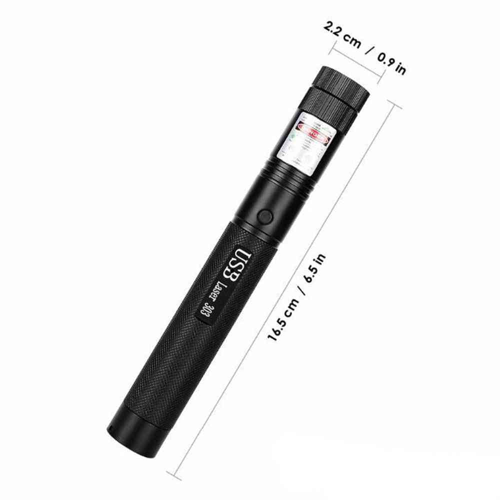 Pointeur de visée laser haute puissance, stylo pour appareil avec charge USB