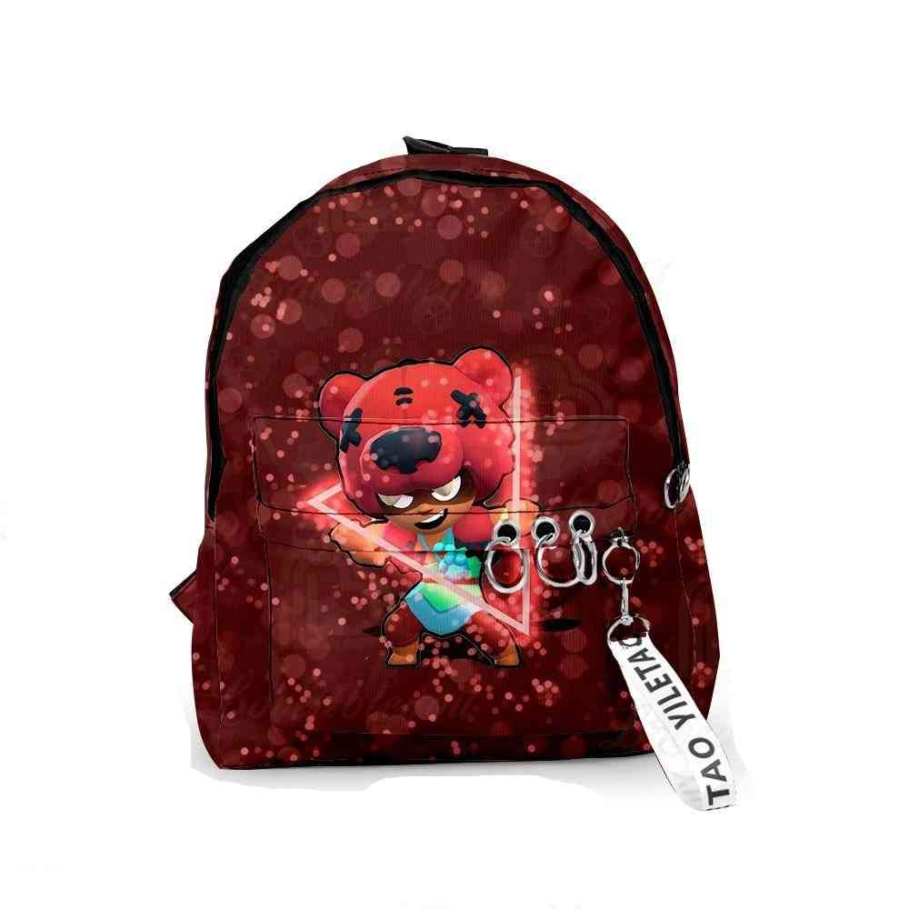 Star Game Cartoon Schoolbags For And
