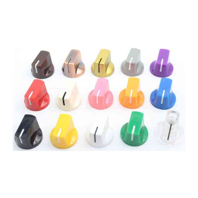 Buton din plastic cu diametrul orificiului axului de 6,35 mm, capac pentru pedalometru capac pentru chitară colorat