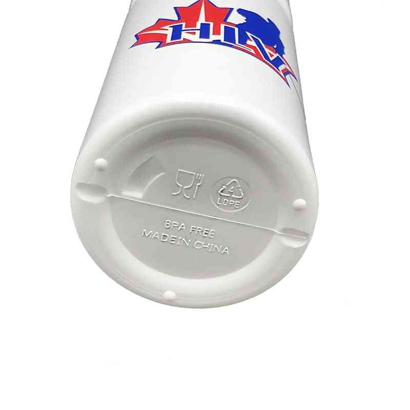 Hockey Wasserflasche Kunststoff, Hockey Fußball Lacrosse Flaschen klassische verlängerte Spitze Design Sportausrüstung