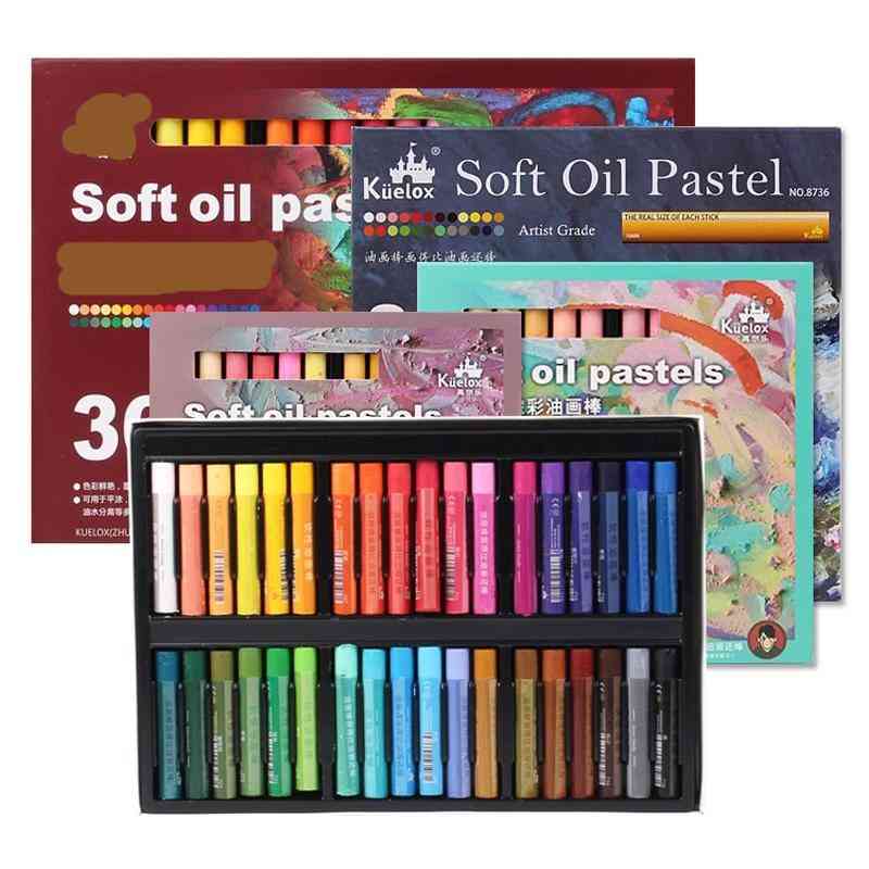 Ulei pasteluri moi intense, pastel stick gras, creioane lavabile culori macaron seturi de artă pentru artist student