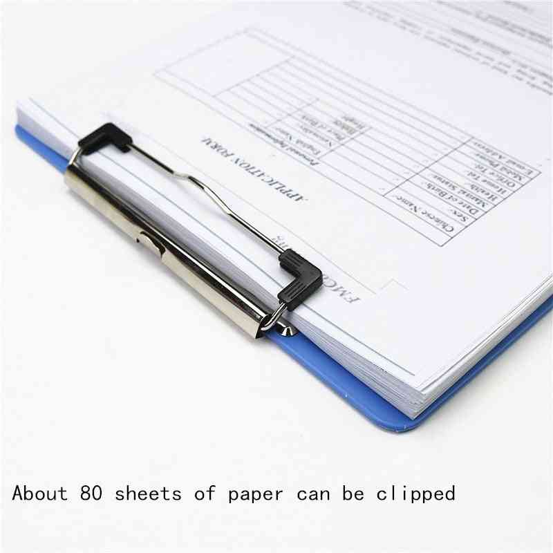 בעל צלחת פלסטיק a5, מהדק נייר, כתוב בעל לוח צלחות משנה ללוחות תפריט שולחן