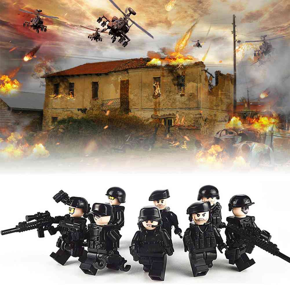 Assembled Building Blocks, Military Special Forces-soldiers Figures