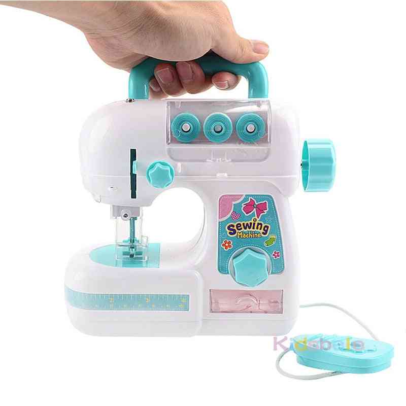 Juguete de máquina de coser de simulación para niños: mini muebles, juguetes de ropa de diseño de aprendizaje educativo, regalos creativos para niñas (juego completo)