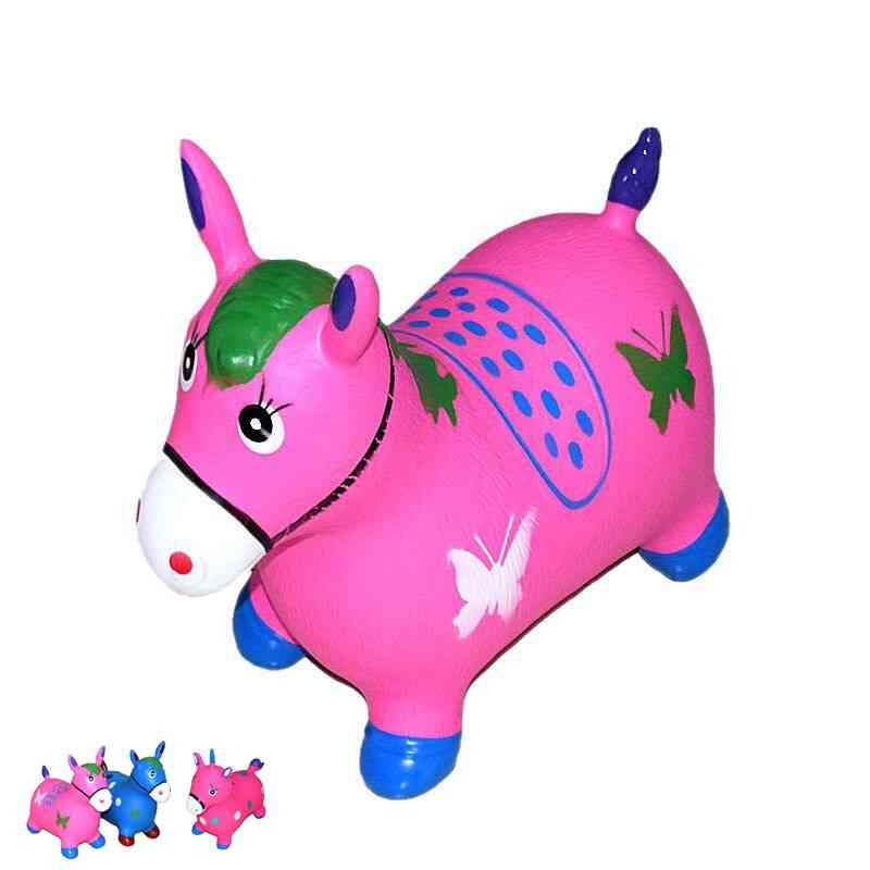 Cavallo da salto stabile - jamper di gomma unicornio air buttafuori gioco palloncino, bambola gonfiabile decorazione natalizia per bambini sedia a dondolo