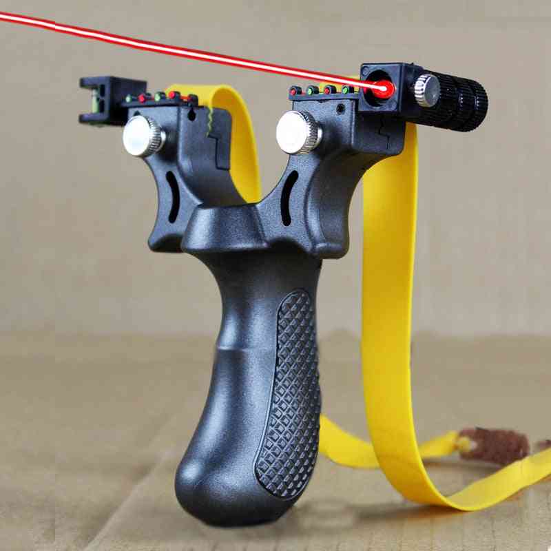 Harpiks jakt slynge med rød laser, sikter gummistrikk kraftig slynge skudd
