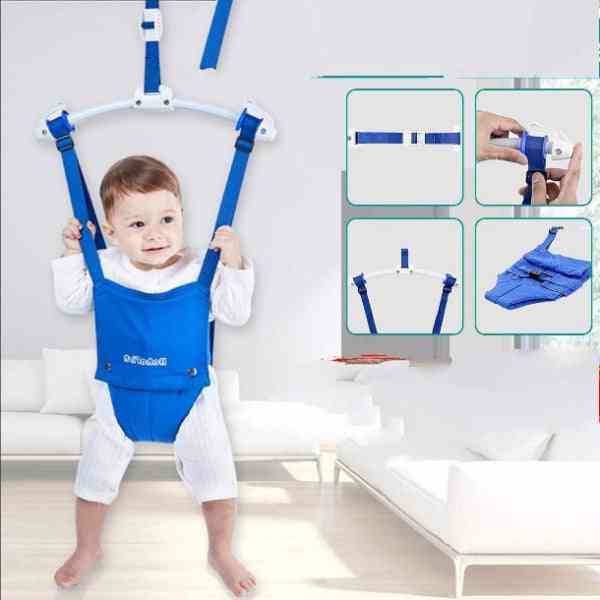 Ejercitador del puente del bebé con la abrazadera de la puerta, ejercitador del bebé para el salto activo de los niños del bebé
