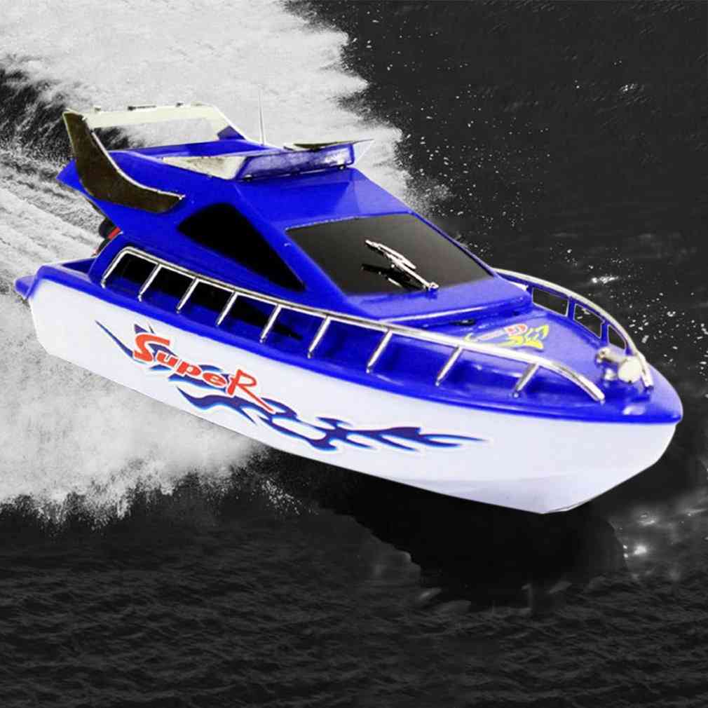 Rc speedbåd super mini elektrisk fjernbetjening højhastighedsbåd, 4ch 20m distance skib rc boat game-legetøj børn