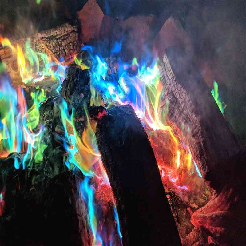 Mistični magični trikovi plamen jarkih boja u prahu igračka za kamin