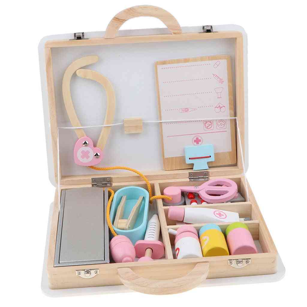 Wooden Medical Kits-toddler Role Play