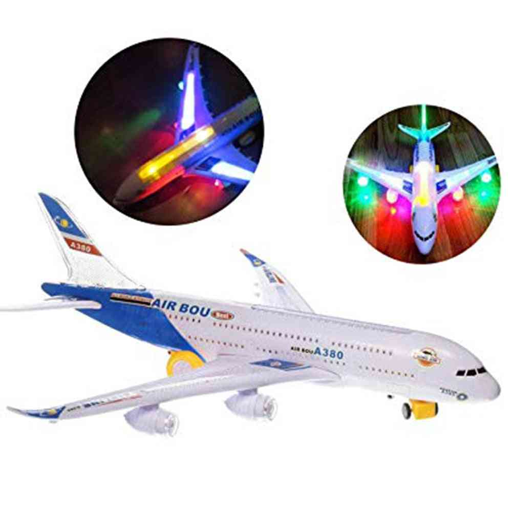 Electric Action Toy-airplane With Lights And Sounds For Kids