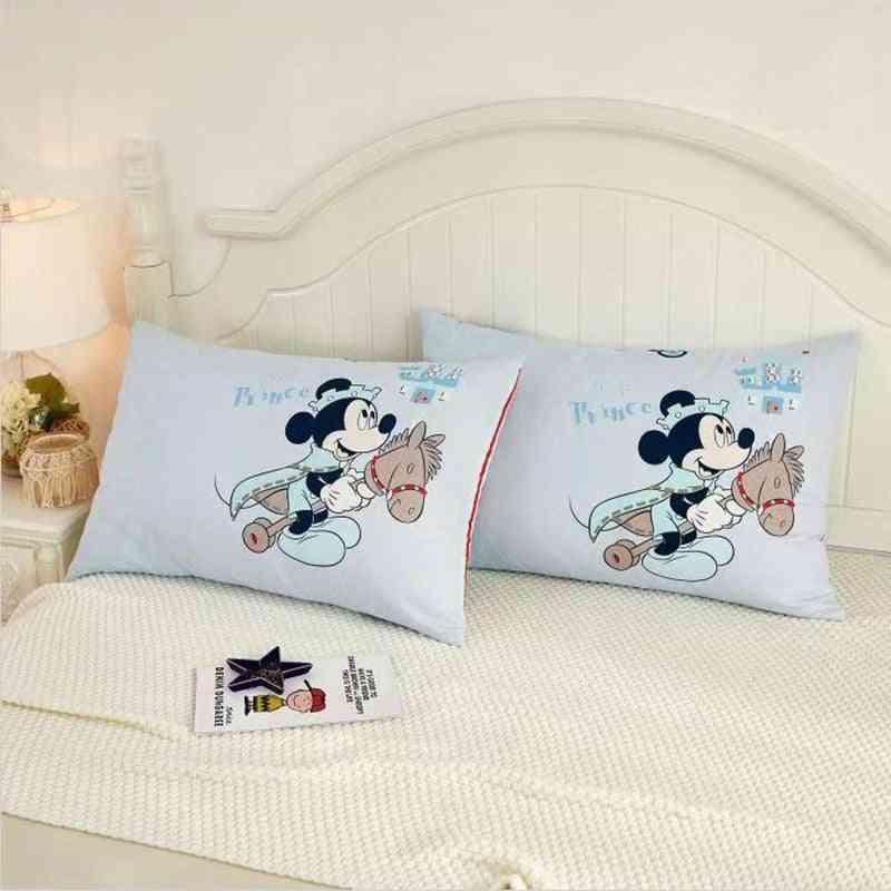 Fundas de almohada para niños de dibujos animados de algodón de Disney, funda - par decorativo