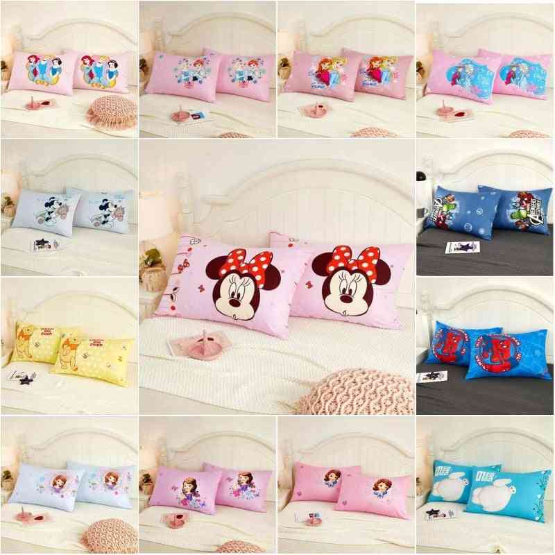 Cotton Cartoon Minnie, Mickey, Frozen, Princess & Sophia Baby Pillowcases