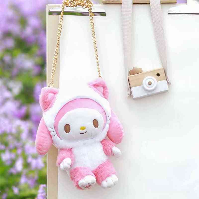 Melody Hello Kitty/cinnamoroll Design Doll Stuffed Plush Soft Bags For