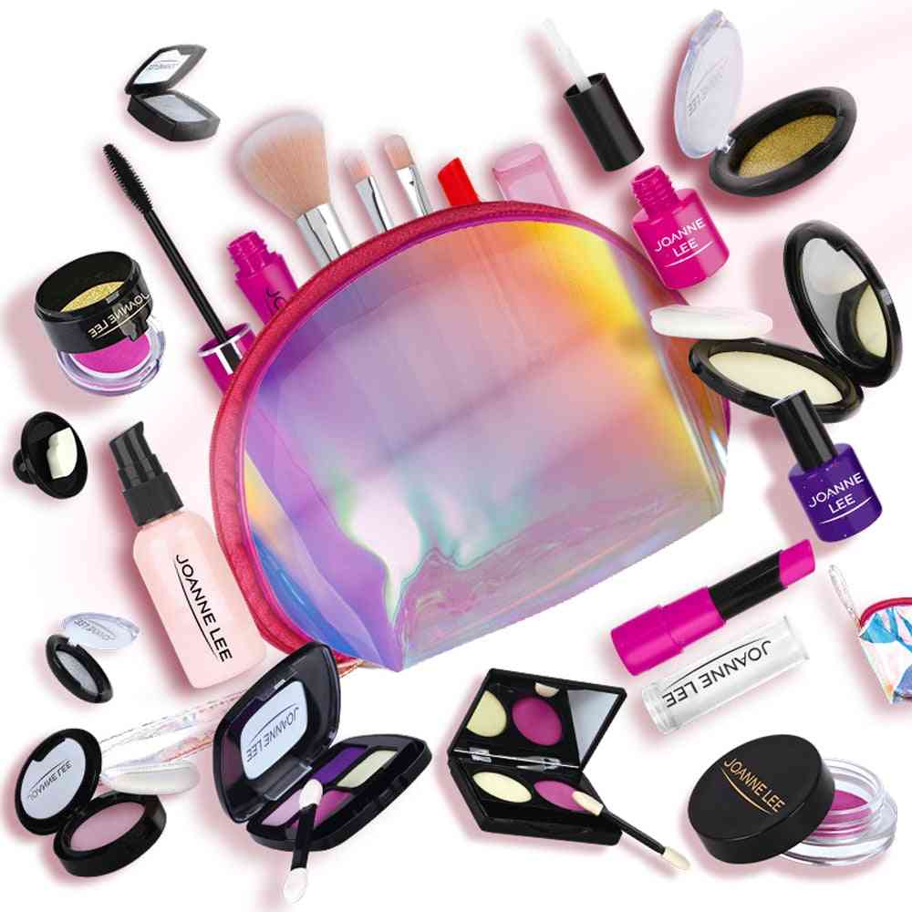 12pcs Makeup Set, Beauty Pretend Play Simulation Cosmetic Bag