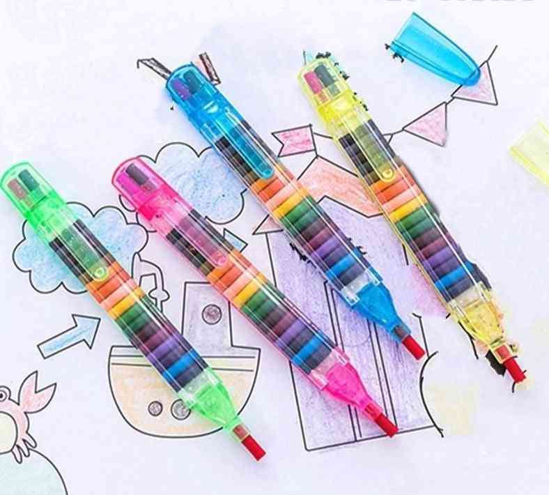 Waskrijt baby grappige creatieve educatieve oliepastels kids graffiti pen art gift-