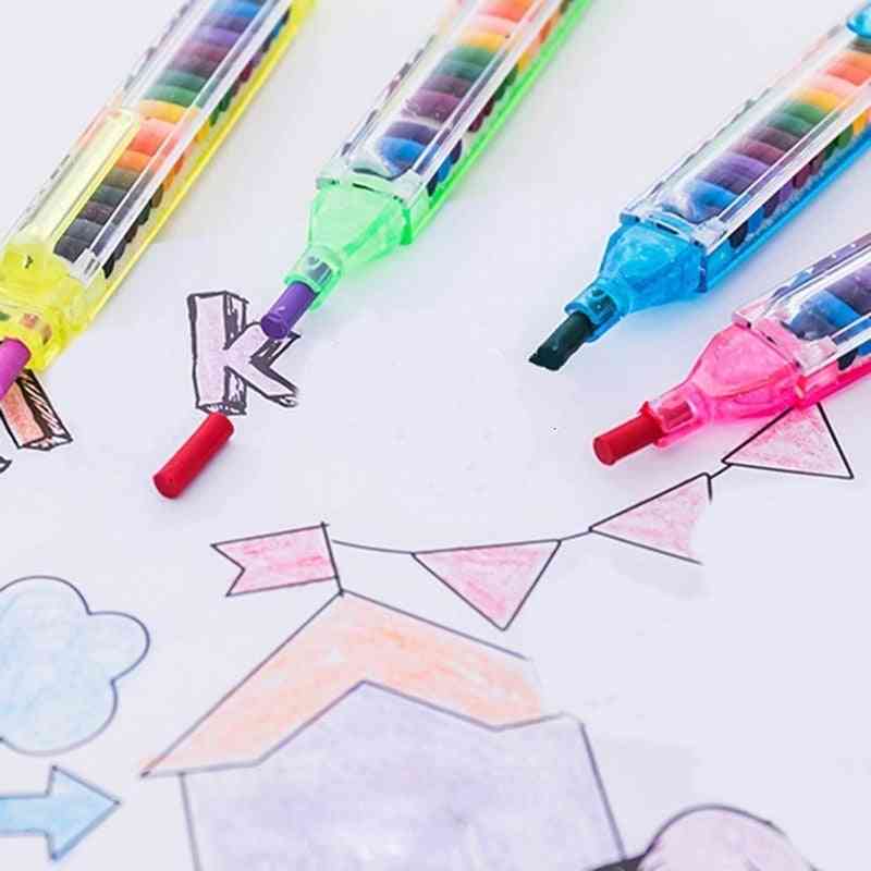 Waskrijt baby grappige creatieve educatieve oliepastels kids graffiti pen art gift-